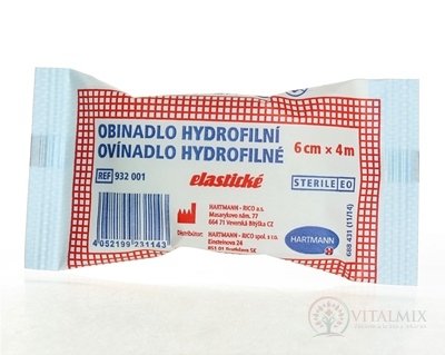 Obinadlo hydrofilní elastické sterilní (6cm x 4m) 1x1 ks