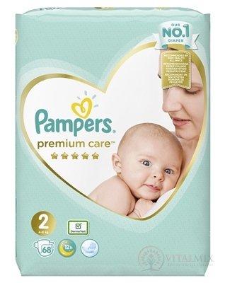 PAMPERS PREMIUM CARE VP 2 Mini dětské pleny (4-8 kg) 1x68 ks