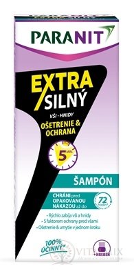 PARANIT EXTRA SILNÝ ŠAMPON šampon 100 ml + hřeben (inov. 2022), 1x1 set