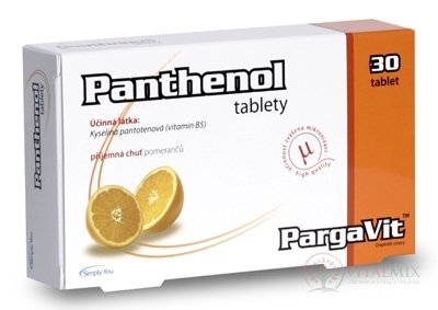 PargaVit PANTHENOL tbl příchuť pomerančů 1x30 ks