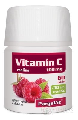 PargaVit VITAMIN C Malina tbl 1x90 ks