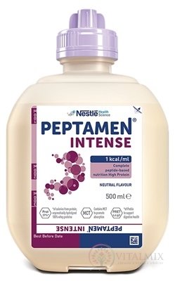 Nestlé Peptamen INTENSE Neutral sol (neutrální příchuť) 12x500 ml