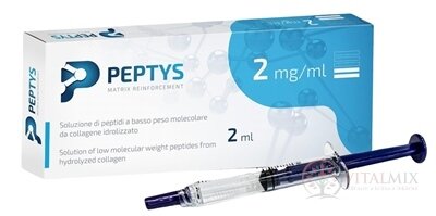 PEPTYS 2 roztok peptidů PEP-22 z kolagenu 2 mg/ml injekce předplněná, nízkomolekulární peptidy (LWP) 1x2 ml