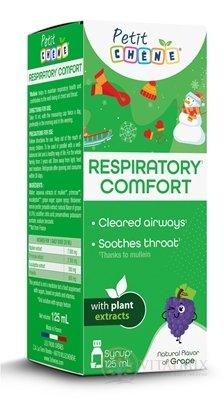 Petit CHENE RESPIRATORY COMFORT dětský sirup, s hroznovým aroma 1x125 ml