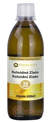 Pharma Activ Koloidní Zlato hustota 10ppm 1x300 ml