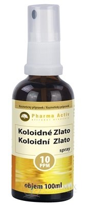 Pharma Activ Koloidní Zlato spray hustota 10ppm 1x100 ml