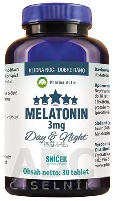 Pharma Activ MELATONÍN Day &amp; Night Sníček 3 mg tbl 1x30 ks