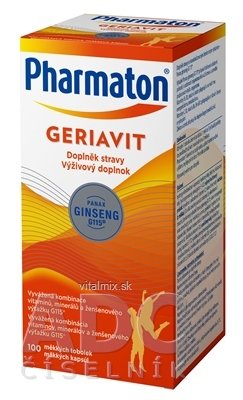 Pharmaton Geriavit cps (doplněk stravy 2019 - Sanofi) 1x100 ks