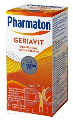 Pharmaton Geriavit cps (doplněk stravy 2019 - Sanofi) 1x30 ks