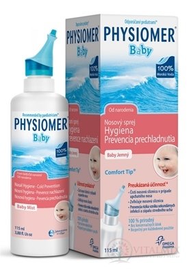 PHYSIOMER BABY nosní sprej izotonický s obsahem mořské vody 1x115 ml