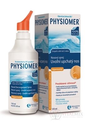 PHYSIOMER nosní sprej Hypertonický s obsahem mořské vody 1x135 ml