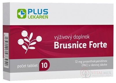 PLUS LÉKÁRNA Brusinky Forte tbl 1x10 ks