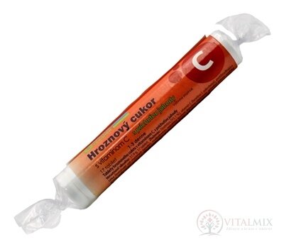 PLUS LÉKÁRNA Hroznový cukr s vitamínem C tbl, s příchutí jahody 1x17 ks