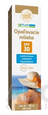 PLUS LÉKÁRNA Opalovací mléko SPF 30 1x230 ml