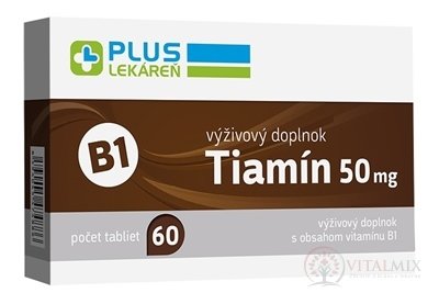 PLUS LÉKÁRNA Thiamin 50 mg (vitamín B1) tbl 1x60 ks
