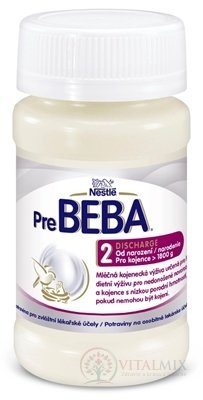 PreBEBA 2 DISCHARGE mléčná kojenecká výživa (pro novorozence nad 1800 g) (inov.2020) 1x90 ml