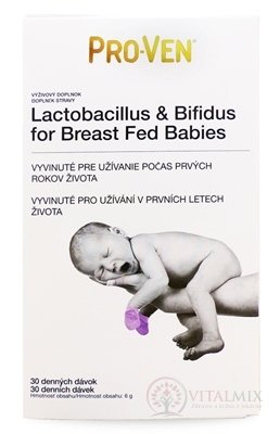 PRO-VEN Lactobacillus &amp; Bifidus plv for Breast Fed Babies (30 dávek) 1x6 g