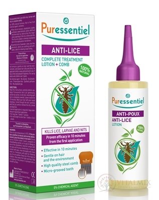 PURESSENTIEL Roztok proti vším + hřeben 1x100 ml