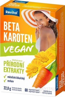 Revital beta karoten vegany cps (s měsíčkem a mrkví) 1x60 ks