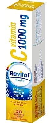 Revital vitamin C 1000 mg šumivý tbl eff s příchutí citron 1x20 ks
