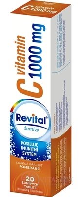 Revital vitamin C 1000 mg šumivý tbl eff s příchutí pomeranč 1x20 ks