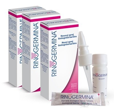 RINOGERMINA balík 1 + 2 nosní sprej, biologická bariéra 3x10 ml (30 ml)