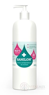 Sanilon čistící antibakteriální gel na ruce 1x450 g