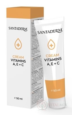 SANTADERM CREAM VITAMINS A, E + C krém s vitamíny na suchou a odlupující se pokožku 1x50 ml