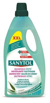 SANYTOL ČISTIČ Podlahy a Plochy XXL Eukalyptus, Dezinfekce, koncentrovaný, 1x5 l