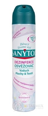 SANYTOL OSVĚŽOVAČ Vzduch sprej, květinová vůně, 1x300 ml