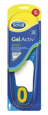 Scholl Gelové vložky do bot Sport - Muži (GelActiv) 1x1 pár