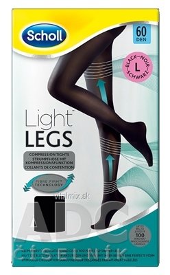 Scholl Light LEGS Kompresní punčochové kalhoty L 60 DEN, černé, 1x1 ks