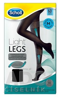 Scholl Light LEGS Kompresní punčochové kalhoty M 60 DEN, černé, 1x1 ks
