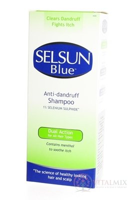 SELSUN BLUE ŠAMPON 1% DUAL ACTION pro všechny typy vlasů 1x200 ml