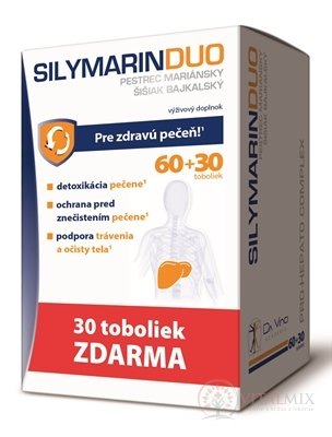 SILYMARIN DUO - DA VINCI cps 60 + 30 zdarma (90 ks)