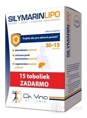 SILYMARIN LIPO - Da Vinci Academia cps 30+15 zdarma (45 ks)