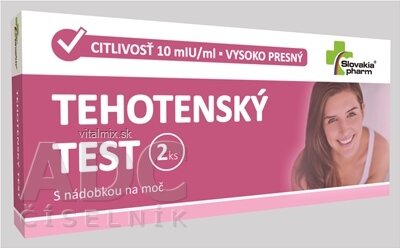 Slovakiapharm TĚHOTENSKÝ TEST 1x2 ks