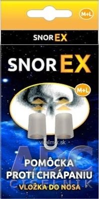 SNOREX M + L pomůcka proti chrápání - vložka do nosu 1x2 ks