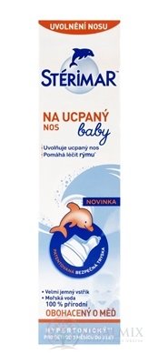 STÉRIMAR baby na ucpaný nos nosní mikrosprej s obsahem mořské vody (hypertonický) pro děti od 3 měsíců 1x50 ml