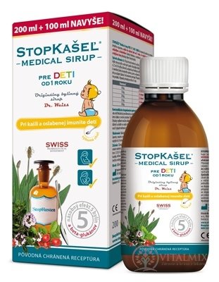 STOPKAŠEL Medical sirup OD 1 ROKU (200 ml + 100 ml navíc) 1x300 ml