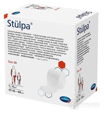 STULPA obvaz, pletený hadicový, vel.3R (8cm x 15m) dol.končetiny, dětská hlava, podpaží 1x1 ks