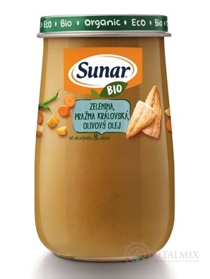 Sunar BIO příkrm ZELENINA, pražma královská (od ukonč. 8. měsíce) 1x190 g