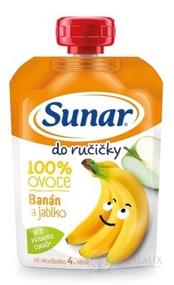 Sunar Do ručičky Banana a jablko 100% ovoce (od ukonč. 4. měsíce) 1x100 g