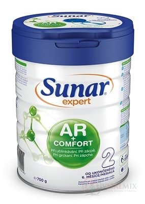 Sunar Expert AR + COMFORT 2 kojenecká výživa (od ukonč. 6. měsíce) (inů. 2020) 1x700 g