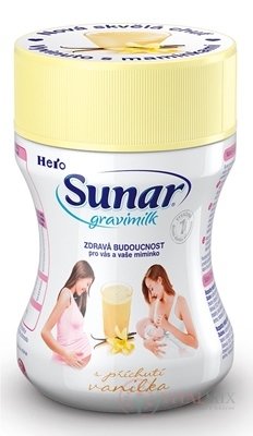 Sunar Gravimilk s příchutí vanilka NOVÝ plv (plast. Dóza) (inov.2019) 1x300 g