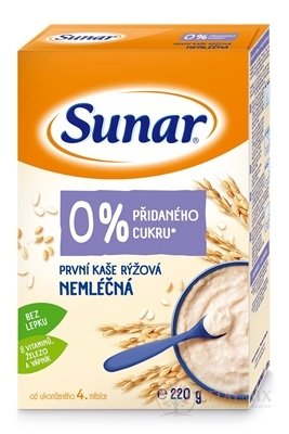 Sunar První KAŠE rýžová NEMLÉČNÁ (od ukonč. 4. měsíce) 1x220 g