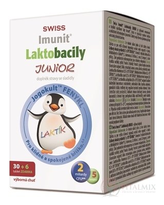 SWISS Imunit LAKTOBACILY JUNIOR tbl 30 + 6 zdarma (36 ks)