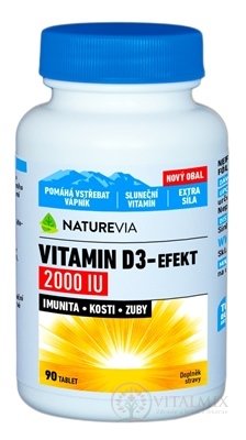 SWISS NATUREVIA VITAMIN D3-EFEKT 2000 IU tbl 1x90 ks