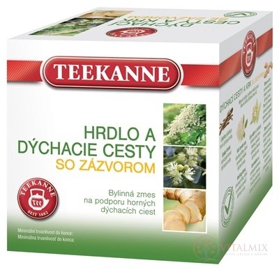 TEEKANNE bc HRDLO A DÝCHACÍ CESTY se zázvorem bylinná směs (čaj) 10x2 g (20 g)