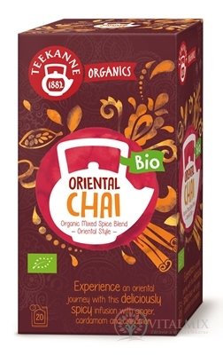TEEKANNE ORGANICS BIO ORIENTAL CHAI bylinný čaj s kořením 20x1,8 g (36 g)
